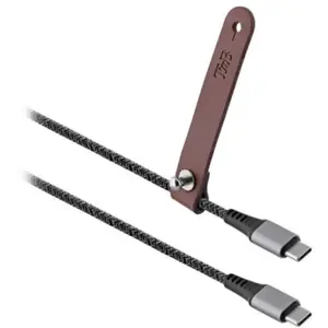 T'nB Câble USB-C vers USB-C - 1,5m nylon RPET - Noir
