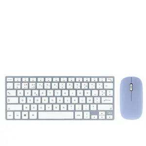 T'nB Ensemble clavier et souris bleu bluetooth iclick tnb KBCOLORBL pas cher