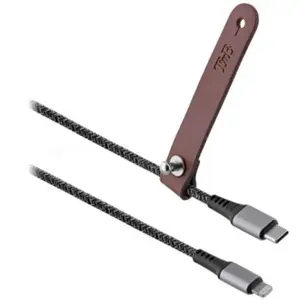 TNB T'nB - Câble USB-C vers Lightning connecteurs finition alu gris sidéral pas cher