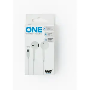 Comparateur de prix : T'nB WAY - Écouteurs avec micro - embout auriculaire - filaire - Lightning - blanc