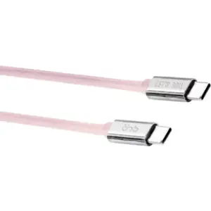 Câble USB TNB USB-C/USB-C 1.5m nylon rose pas cher