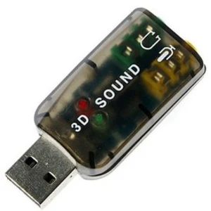 T'nB - Adaptateur Audio T'nB USB 5.1 vers Double Jack Femelle 3.5mm - Noir pas cher