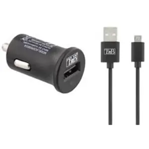 Comparateur de prix : Pack Chargeur Allume-cigare 1 Entrée Usb + Câble Micro Usb T'nb
