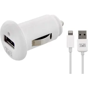 Comparateur de prix : Pack Chargeur Allume-cigare 1 Entrée Usb + Câble Lightning T'nb