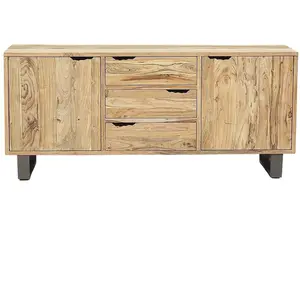Bois & Chiffons - Buffet en bois acacia forest brut - 180x45x80 cm OS