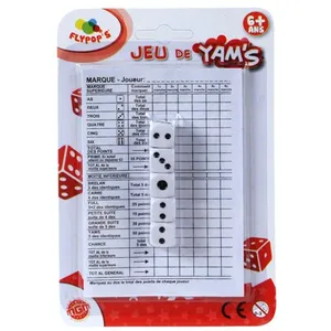 FLYPOP'S Jeux de Yams - MGM - 5 dés et fiches pour jouer - Mixte - AdulteVendu parcdiscount
