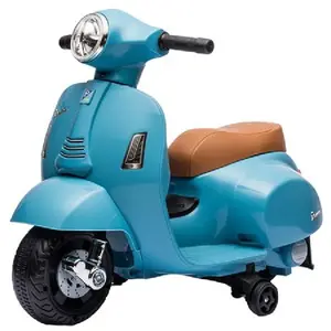 Véhicule électrique Turbo Challenge Mini Vespa GTS BleuVendu paramazon