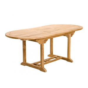 Comparateur de prix : Macabane Table de jardin en teck 6/8 personnes extensible L200 cm