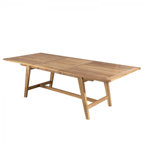 Macabane Table de jardin extensible en teck 8/10 personnes L. 240 cmVendu parnature-et-decouvertes