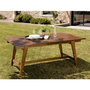 Table De Jardin En Teck "troxi" 180-240cm Naturel - Paris Prix Marron pas cher