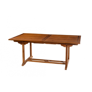 Macabane Table rectangulaire extensible en teck huilé 180-240x100 cm JARDITECK pas cher