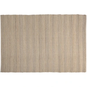 Macabane QUENTIN - Tapis rect. 200x290cm jute et coton couleur sable/ivoire/noir pas cher