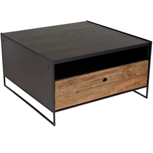 MACABANE Table basse rectangle pin recyclé 80x80 pas cher