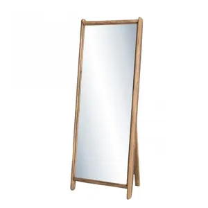 Comparateur de prix : PARIS PRIX MACABANE ANDRIAN - Miroir sur pieds marron bois Pin recyclé