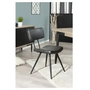 Comparateur de prix : Macabane - augustin - Lot de 2 chaises james noires
