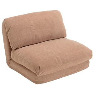 MACABANE Angele - chauffeuse 1 place multi-position en tissu couleur vieux rose pas cher