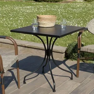 MACABANE VIANNEY - Table de jardin carrée 2 personnes 70x70cm pas cher