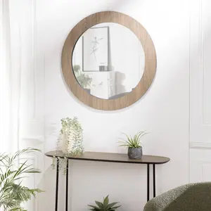 Comparateur de prix : MACABANE Fleur - miroir rond 80x80cm couleur mocha