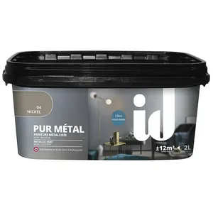 Comparateur de prix : Peinture décorative - ID Paris - PUR METAL - 2L - Nickel - Brillant