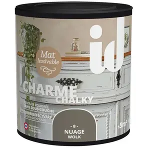 Id Paris - Peinture meubles et boiseries charme 500ML nuage pas cher