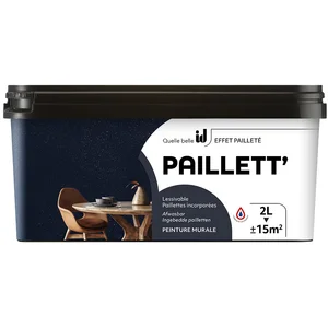 Id Paris - Peinture de finition mate paillettée paillett 2L polar