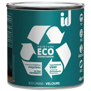 PEINTURE ECO RESPECTUEUSE VELOURS BLEU CANARD 500ML - ID Paris pas cher
