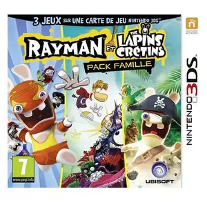 Comparateur de prix : Ubisoft Rayman et les Lapins Crétins Pack Famille pour Nintendo 3DS Nintendo 3DS