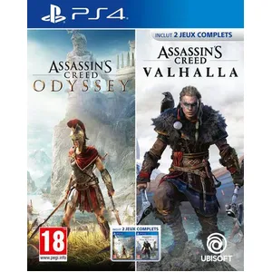 Comparateur de prix : Ubisoft Compilation Assassin s Creed Odyssey + Assassin's Creed Valhalla PS4