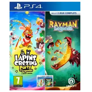 Comparateur de prix : Ubisoft Compil Lapins Cretins Party Of Legends + Rayman Legends PS4
