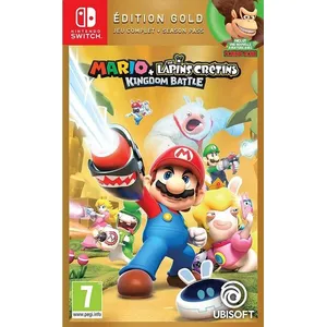 Comparateur de prix : Mario + The Lapins Crétins Kingdom Battle Edition Gold Nintendo Switch