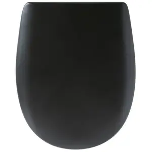 Abattant WC - OLFA - Ariane - Noir mat - Universel - PlastiqueVendu paramazon