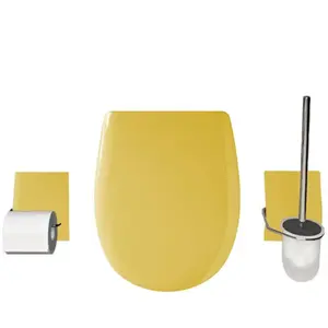 Comparateur de prix : Set accessoires Abattant wc set Olfa Bouton d'or Brillante - descente assistée