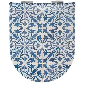 Abattant Olfa Avec Descente Assistée Aux Motifs Azulejos TUVendu paramazon