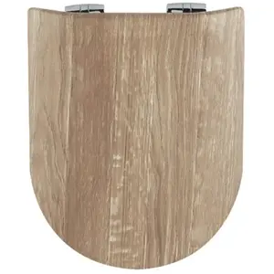 Abattant Double OLFA Descente Assistée Imitation "Bois" (42-47 cmx36.5...Vendu paramazon