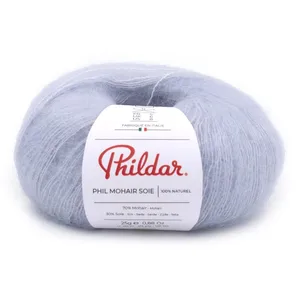 Fil exceptionnel à tricoter PHIL MOHAIR SOIE - Phildar(...) - Givre Gris