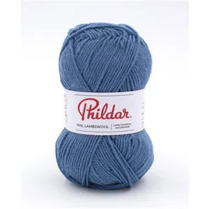 Phildar Pelote de laine d'Agneau à tricoter Phil Lambswool - Denim Ble... pas cher