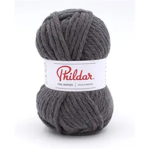 Pelote de laine à tricoter PHIL RAPIDO - Phildar Souris Gris - Souris ...