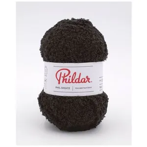 Phildar Fil à Tricoter Phil Douce de : Douceur Pelucheuse pour Créations Chaleureuses(...) - Noir