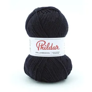 Phildar Pelote de laine d'Agneau à tricoter Phil Lambswool -(...) - Caban Bleu pas cher