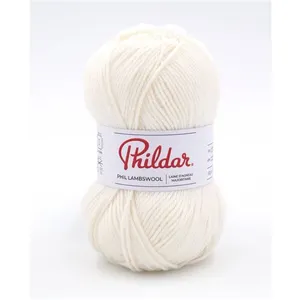 Pelote de laine d'Agneau à tricoter Phil Lambswool - Phildar(...) - Blanc