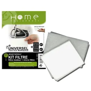Lot de filtres aspirateur HOME EQUIPEMENT Moteur et air - à découper pas cher