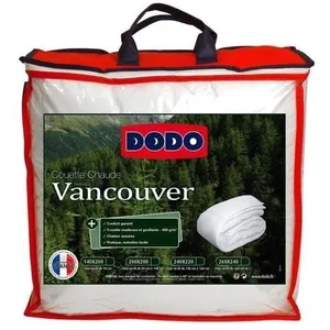 Comparateur de prix : Couette chaude Vancouver - 220 x 240 cm - 400gr/m² - Blanc - DODO
