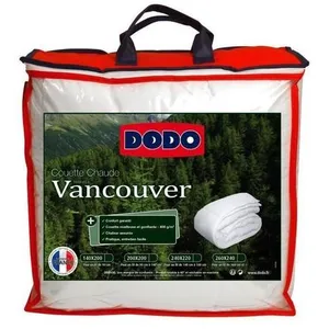 Comparateur de prix : Couette chaude Vancouver - 240 x 260 cm - 400gr/m² - Blanc - DODO