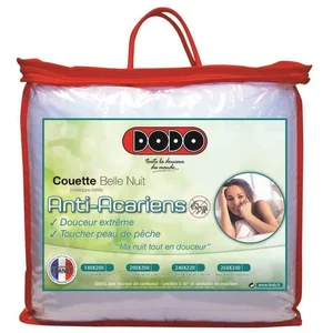 Comparateur de prix : DODO Couette tempérée 350gr/m² BELLE NUIT 200x200cm