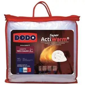 Comparateur de prix : DODO Couette Super Actiwarm 220x240 cm blanc