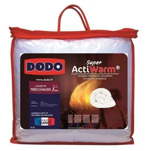 Comparateur de prix : DODO Couette très chaude 450g/m² SUPER ACTIWARM 240x260 cm blanc