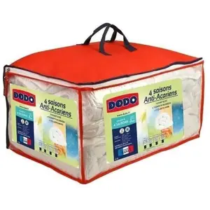 Comparateur de prix : Couette 4 saisons DODO anti-acariens 140 x 200 cm Blanc