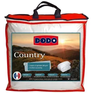 Comparateur de prix : DODO Couette légère Country - 220 x 240 cm - Blanc