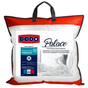 Comparateur de prix : DODO Oreiller Percale Anti-Acariens PALACE - 65 x 65 cm