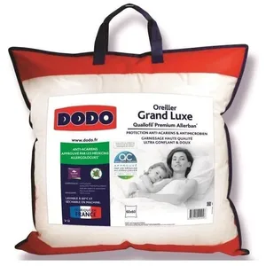 Comparateur de prix : DODO Oreiller Grand luxe Quallofil Allerban - 60 x 60 cm - Blanc